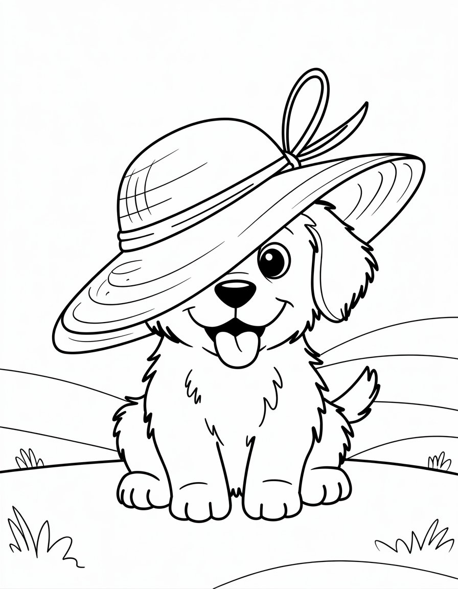 Puppy in a Hat